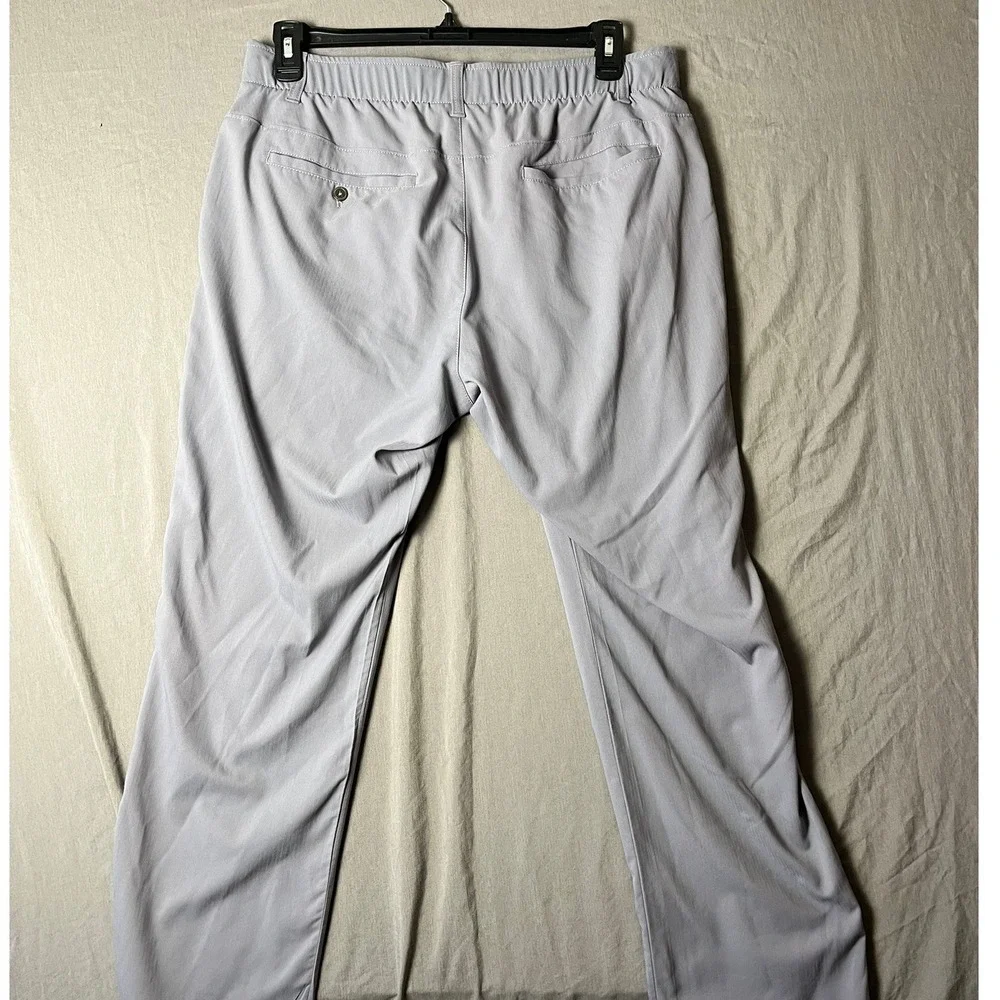 Under Armour Pants Mens 36x32 Golf Trousers Gray Herringbone EUC